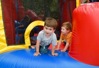 Fun in the bounce house. Peter Southwick photo