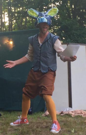 Soren Barker briefly appears as Nick Bottom from “A Midsummer NIght’s Dream.” LISA KRISTOFF/Boothbay Register