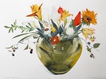 Susan Headly van Campen’s watercolors adorn the gallery walls of Gold/Smith for the month.