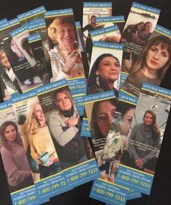 Finding Our Voices’ bookmarks. File photo