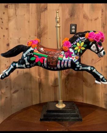 Cathie Peters painted this little beauty now at Janson’s Clothing Store. Courtesy of Burke’s Island Farm