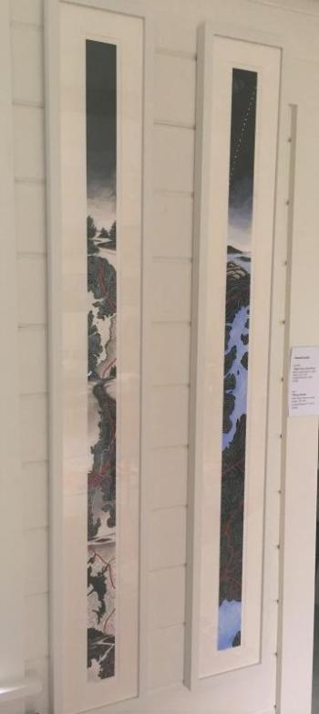 Gayle Fraas & Duncan Slade water based media on paper. LISA KRISTOFF/Boothbay Register Fraas/Slade