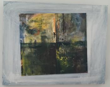 “Night Bombardment” - Brenda Bettinson - acrylic on paper, mat board on gesso board. Brenda Bettinson