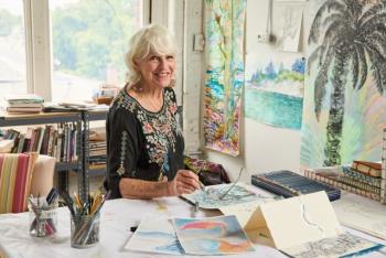 Susan Newbold – artist, author, printmaker, interior designer, architect, world traveler, journaling instructor. Courtesy photo