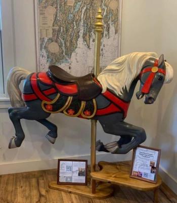 This lovely is a BBH Apparel, painted by Brandy Sliver. Courtesy of Burke’s Island Farm