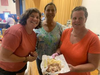The Lobster Jam staff also served-up some lobster rolls. BILL PEARSON/Boothbay Register