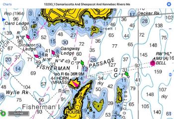 This is a section of local Chart #13293. It contains at least 20 pieces of important navigation information. Don’t know what all the symbols and numbers on the chart mean? You may be gambling the safety of everyone on-board every time you get underway. Our course will help you learn what they are and why all of them are important. “Navigating Midcoast Maine” makes chart reading, navigation, and learning the local waters fun and interesting. All proceeds support the activities of the all-volunteer USGC Auxiliary. Courtesy photo