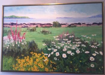 Andrea Peters: “Oceanfornt Garden” oil. Andrea Peters