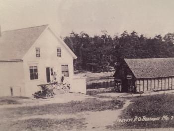 An early photo of S.G. Hodgdon & Son, now Trevett Country Store. Courtesy of Jennifer Gaudette