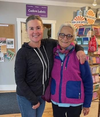 Monarch mamas Julie Roberts, left, and Sally Bullard. Courtesy of Julie Roberts