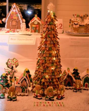 “Pot Buoy Tree” - Best High School Entry by Junior class members: Colby Allen, Kari Blake, Ariel Alamo, Charlette Fuchwanz, Avery Barter.