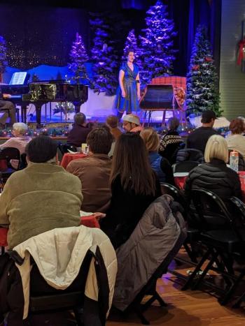 Devin Dukes delights with operatic vocals. CANDI JONETH/Boothbay Register