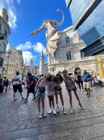 Enjoying some free time at Universal Studios. Courtesy of Emily Mirabile