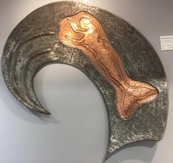 Doug Harley’s “Sea Nymph” in iron and copper. Douglas Harley