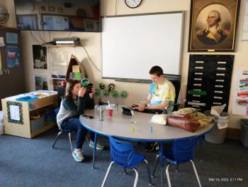 Boothbay Region Elementary School esports players. Courtesy of Shawna Kurr