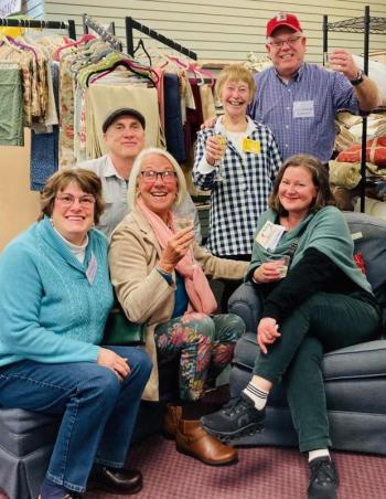 Carole McCarthy and company in the furniture department. Courtesy photo