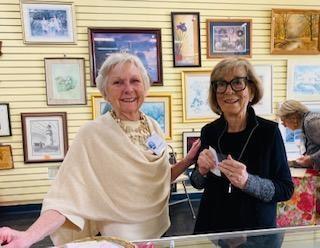 Membership Chair Sue Hochstein, left, with longtime head cashier, Laura Honey. Courtesy photo