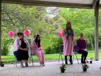 From left, Tanya Thibault, Kyra Blake, Jonny Rines and Ingrid Merrill. ISABELLE CURTIS/Boothbay Register