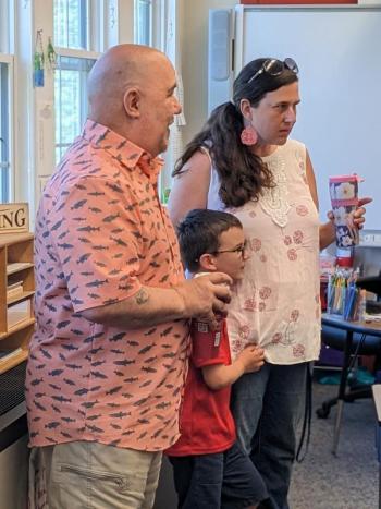 Parents watch the honor. CANDI JONETH/Boothbay Register