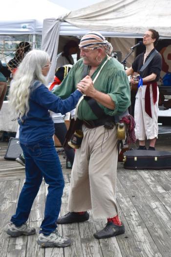 A pirate shows his soft side. FRITZ FREUDENBERGER/Boothbay Register