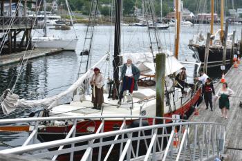 The invading pirate crew. FRITZ FREUDENBERGER/Boothbay Register