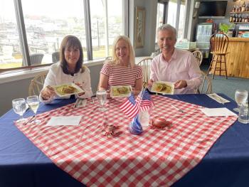 Judges Maria Desmond, Sharon Rose and Rob Caldwell. Courtesy of Stephanie Branch