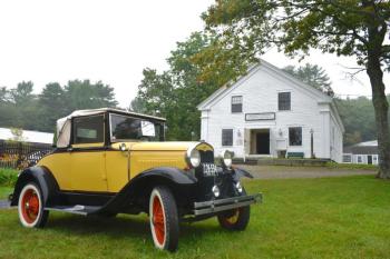 East Boothbay resident Nat Wilson’s 1951 Model A Ford during Antique Auto Day at Boothbay Railway Village July 15. FRITZ FREUDENBERGER/Boothbay Register