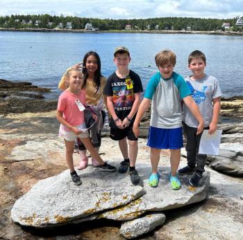 The island BINGO team of, from left, Avery Peck, Shauna Ytac, Austin Chryplewicz, James Barter and Nicholas Colby. Courtesy photo