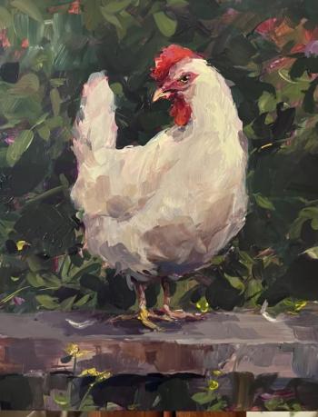 An oil by Sandra L:einonen Dunn. See it at Damariscotta River Grill Aug. 21-Oct. 16. Courtesy photo Sandra L:einonen Dunn