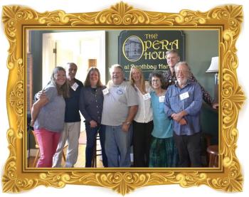 Longtime stewards, from left: Cathy Sherrill, Mike Marr, Susan Brackett, Mark Stover, Susan Endicott, Jill Tupper, Kevin Kiley and Tony Heyl. LISA KRISTOFF/Boothbay Register