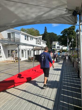 Canopy on deck. Courtesy photo