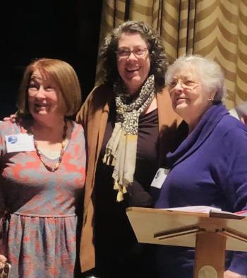 From left are Auxiliary President Laura Zajdel, Lincolnhealth Director of Philanthropy Reven Oliver, and Auxiliary treasurer Paula Endicott. Courtesy photo