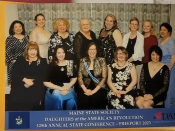 State Officers from Pemaquid Chapter: Barbara Belknap and Audrey Miller. Courtesy photo