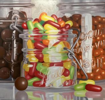 Third Place: “Sweet Treats” - oil by Charles Nowell. Charles Nowell.