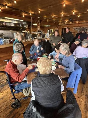 One of the filled tables at Community Lunch. Jen Mitchell photo