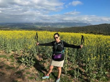 Andrea Neilsen on the Camino de Santiago. Courtesy photo