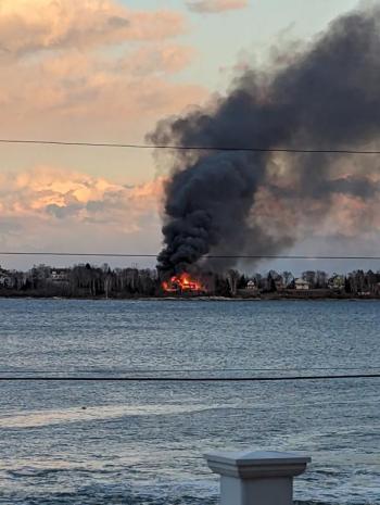 Squirrel Island fire. Steve Gray photo