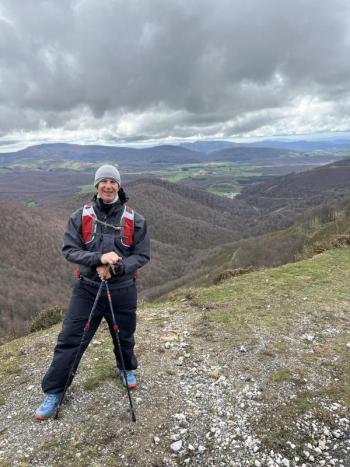 Mark Spencer during his pilgrimage on “The Way.” Courtesy of Mark Spencer