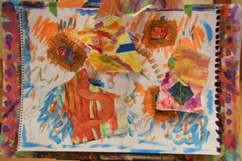 One of the paintings from the Dec. 9 Creative Flow Circle. Morgan Mitchell photo