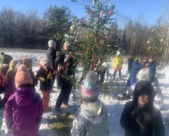This was Edgecomb’s seventh Charlie Brown Christmas Tree Decorating Competition, held at the town hall on Dec. 8. BILL PEARSON/Boothbay Register
