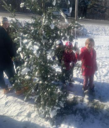 This was the seventh Charlie Brown Christmas Tree Decorating Tree contest, but the first for the Center for Teaching and Learning in the annual town event. BILL PEARSON/Boothbay Register
