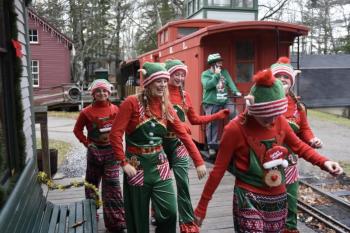 Elves laughing. Bob Crink photo