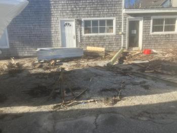 Stuff washed ashore at Ocean Point Marina. Courtesy of Dan Miller