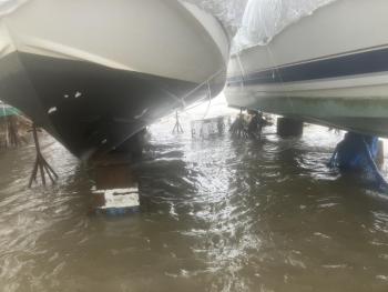 A scene at Ocean Point Marina in East Boothbay Jan. 13. Courtesy of Dan Miller