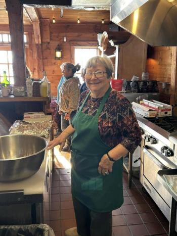 Tancy Mitchell in the kitchen at Brady’s. Courtesy photo