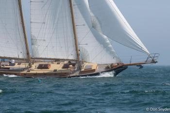 Narwhal cuts through the water during the 2022 race. Don Snyder photo
