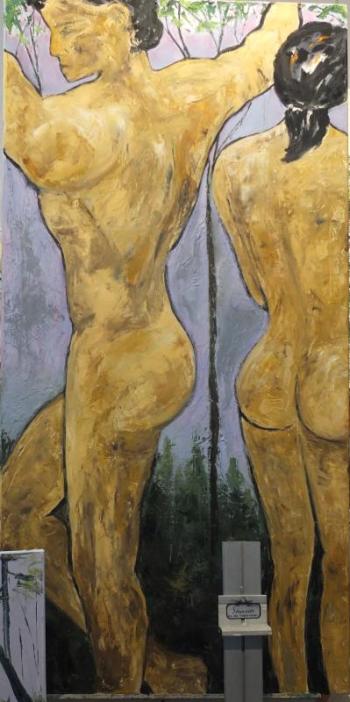 “It’s just a moment – it’s not a situation ... shall we dance?” - oil by Lynne Seitzer. Lynne Seitzer