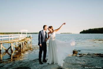 Linekin Bay Resort offers the perfect backdrop for your special day. Let’s Frolic Together Photography photo