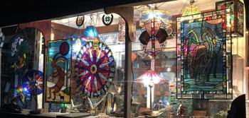 Richard “Dick” MacDonald’s Stained Glass. Richard “Dick” MacDonald’s Stained Glass.