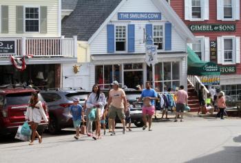 The Smiling Cow and Gimbel and Sons are longstanding shops in Boothbay Harbor. File photo